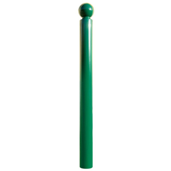 Stein HGS Stilpoller -Bowl-, ohne Ösen, RAL 3004 purpurrot, Material: Stahlrohr Ø 76 mm, verzinkt, 22101-01