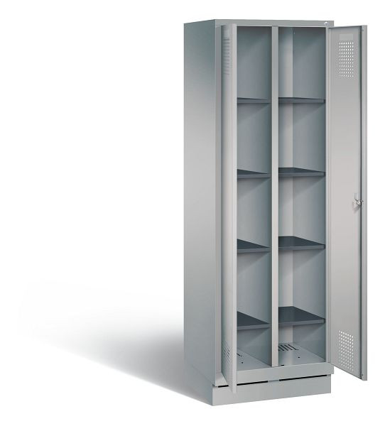C+P Wäsche-Spind Evolo, H1800xB610xT500mm, Farbe: Weißaluminium, 48022-20B S10040