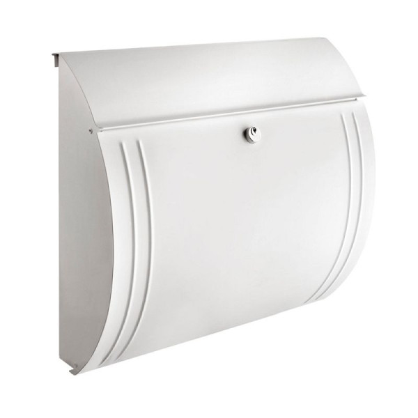 STEIN HGS Briefkasten Modena, weiß, weiß, 360 mm, 83688.0001