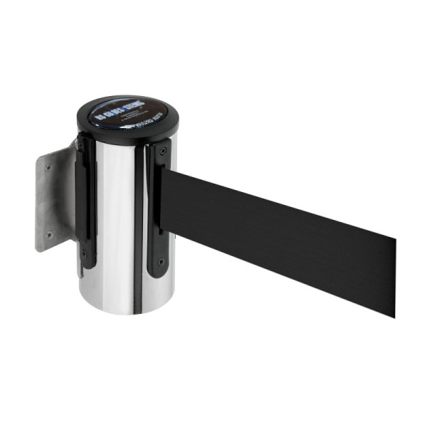 Stein HGS Wandgurtkassette -P-Line Future-, chrom, schwarz, mit Gurtendstück (Standard), 12850g-0302