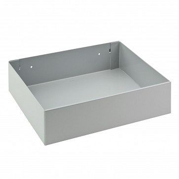 ADB Ablageschale alu, passend für Eurolochung (10x10mm / 38x38mm), Maße: BxTxH: 225mmx175mmx65mm, 24166