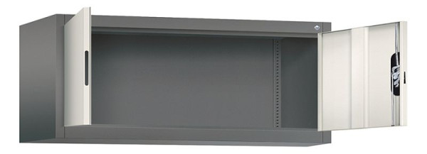 C+P Aufsatzschrank Acurado, H500xB1200xT500mm, Farbe: Vulkangrau / Perlweiß, Muldengriff, 9484-000 S10161