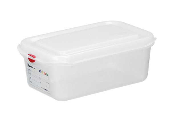 Hendi Behälter GN 1/4 Polypropylen, GN 1/4, 1,8L, Transparent, 265x162x(H)65mm, 873182