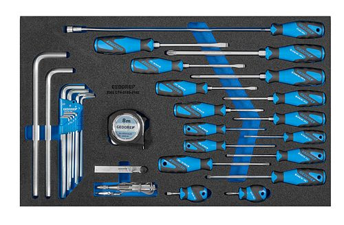 GEDORE Check-Tool-Modul mit Sortiment, 3011615, 4010886974896