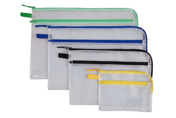 Eichner Sammelbeutel mit zusätzlicher Tasche, Transparent, Format: B5, VE: 5 Stück, 9218-01872