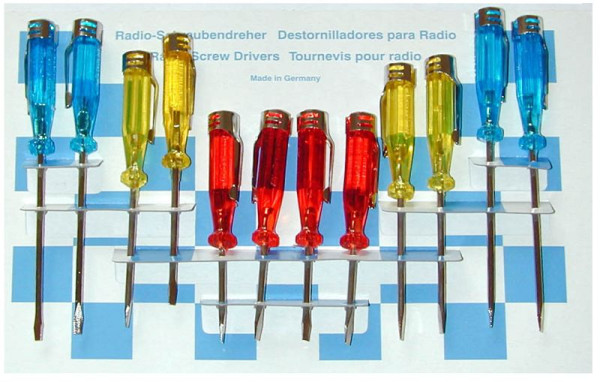 SW-Stahl Schraubendrehersatz, Mini, Metallclip, 12-teilig, 32320L