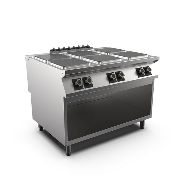 Mareno M1-900 Herd mit 6 quadratischen Platten, 120cm, 1200(B)x920(T)x900(H)mm, PC912EGPQ, 191.136