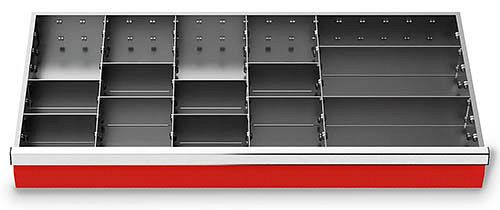 Bedrunka+Hirth Schubladeneinsätze T500 R 36-16, für Blendenhöhe 200 mm, 14-teilig, 198-139-200