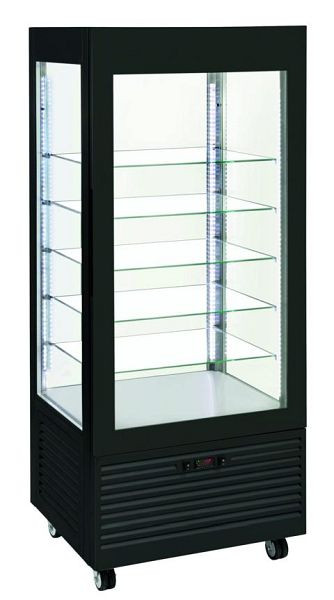 ROLLER GRILL Tiefkühlvitrine Panorama RDN 800, mit 5 Glasböden 665x455 mm, RDN800