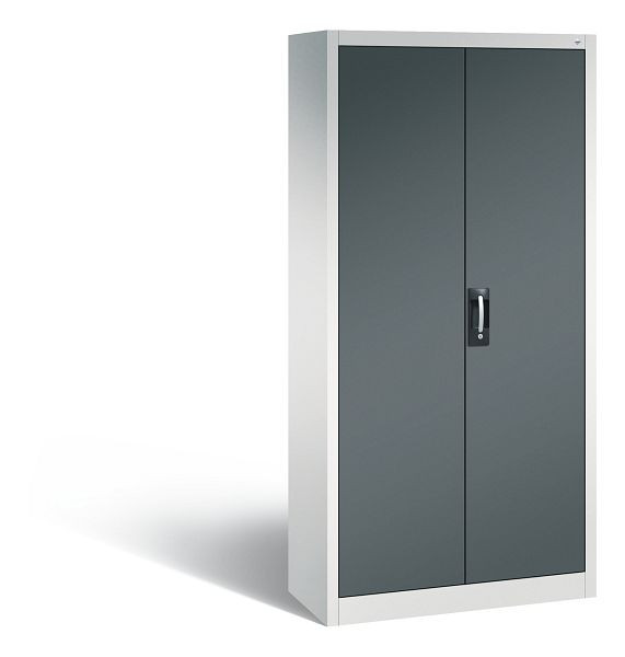 C+P Büro-Drehtürenschrank Acurado, H1950xB930xT400 mm, Grau/Anthrazit, 9260-000 S11834
