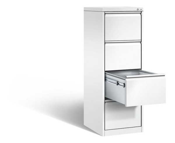 C+P Hängeregistraturschrank Acurado, H1357xB433xT590mm, Farbe: Verkehrsweiß, Griffleiste, 12434-311 S10116