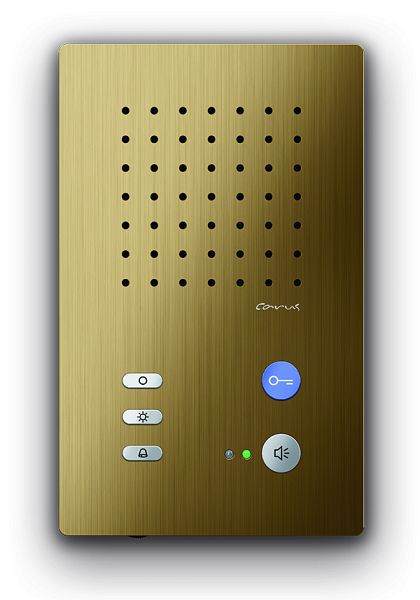 TCS Audio Innenstation zum Freisprechen Serie Carus ADAPTO, Aufputzmontage bronze, CAI1000-0151