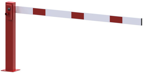 Schake Kompakte Handschranke 2m, rot / weiß, mit Dreikantverschluss, 4011_201FPB