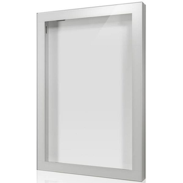Stein HGS Schaukasten -Infomedia CL- mit Sicherheitsschloss, grün, 90mm/70mm, Passepartout in RAL 7035 lackiert, Maße (B x H): 1000 x 1440 mm, 21146-02011