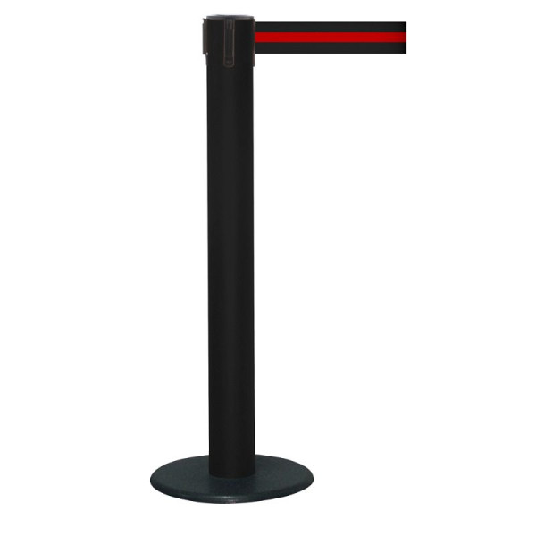 Stein HGS Personenleitsystem -P-Line Titan-, schwarz, schwarz/rot/schwarz waagerecht (gestreift), mit Gurtendstück (Standard), 15688-0602