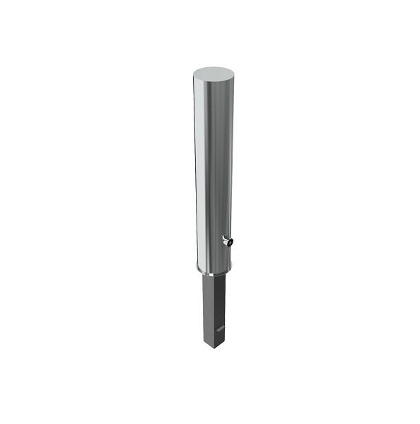 Schake Edelstahlpoller Ø 154 mm, herausnehmbar, mit Dreikantverschluss nach DIN 3223, selbsteinrastende Verriegelung, 40154F