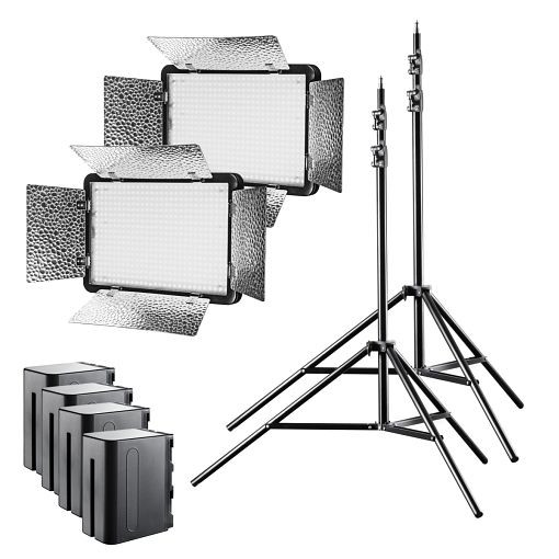 Walimex pro LED Versalight 500 Bi Color Set2 Akku, 1022040