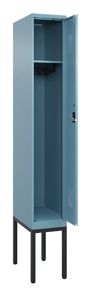 C+P Spind Evolo PLUS, Gestell, 1 Abteile, 2120x300x500mm, 0010/0010, Verschluss Zylinderschloss, Ablageböden 1, 0490307-10 S10048