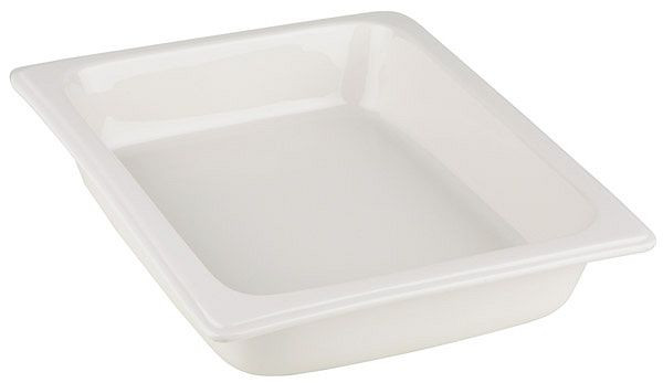 APS GN 1/2 Behälter, 32,5 x 26,5 cm, Höhe: 6 cm, Porzellan, hitzebeständig bis 220°C, 82200