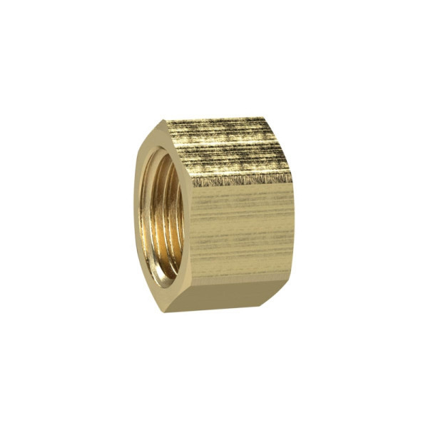 Riegler Verschlusskappe (Sechskant-Ausführung), G 2 1/2, SW 85, Messing, 136316