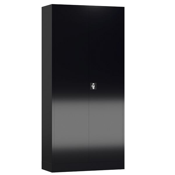 Lüllmann ClassiX Flügeltürenschrank, 1945 x 920 x 500 mm, tiefschwarz, X-530359