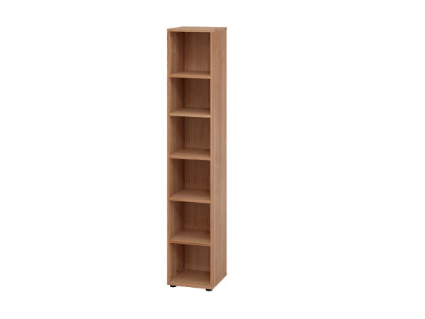 Hammerbacher Regal schmal 6OH 964RE Nussbaum, 40 x 40 x 215,4 cm, V964RE/N