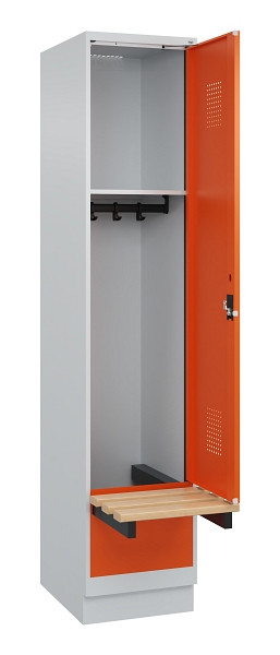 C+P Spind Evolo PLUS, 1 Abteile, 1950x400x815mm, 7035/2004, Zylinderschloss, 049040-12 S10029