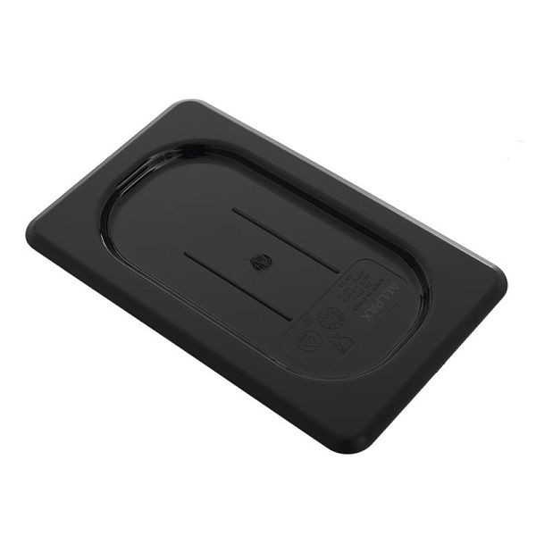 ALLPAX Deckel aus Polycarbonat GN 1/9 schwarz, 10024424