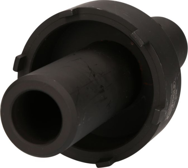 KS Tools 3/4" Nutmuttern-Schlüssel mit 6 Zapfen, Führungsrohr für Mercedes-Trailer-Achsen, Innenzapfen Ø 82mm, 460.3790