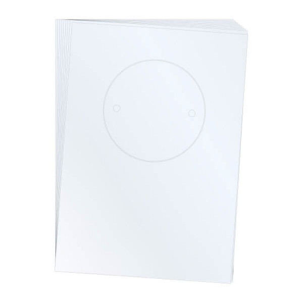 Stein HGS Beschriftungseinlagen für Wandschild 'Orbis', 120 mm, lackmattiert, lackmattiert, 120 mm, VE: 10 Stück, 60036.0003