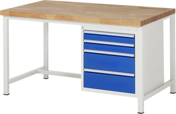 RAU Werkbank Serie 8000 - Modell 8161, B1500 x T900 x H840 mm, 13-8161A1-159B4S.11