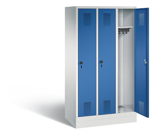 C+P Spind Evolo, H1600xB900xT500mm, Farbe: Lichtgrau / Enzianblau, 480206-30 S10047