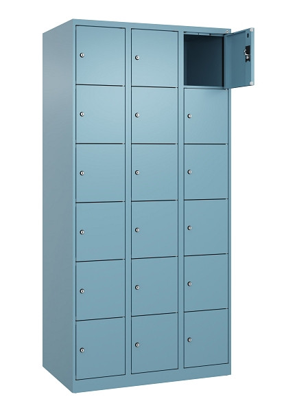 C+P Schließfachschrank Evolo PLUS, 18 Fächer, 1850x900x500mm, 0010/0010, 049000-306 S10021