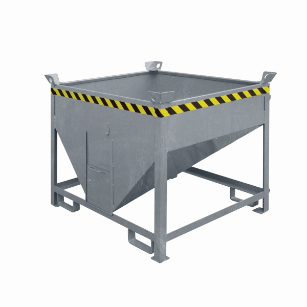 Eichinger Industrie Silobehälter mit Auslaufschieber, 1000 Liter feuerverzinkt, 20541200002000