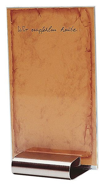 APS Tischkartenhalter, 8 x 7 cm, Höhe: 2 cm, Edelstahl, 00030