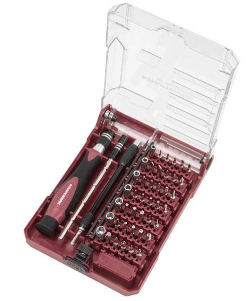 Kraftwerk Bit Box mit Präzisions Schraubendreher 1/4", 45-teilig, 306.378.009