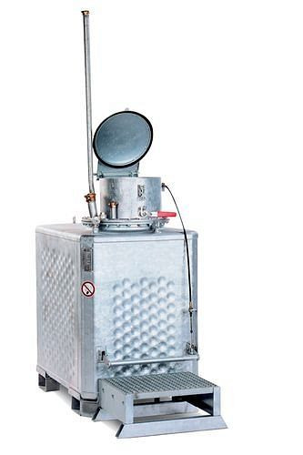 DENIOS Multisammler MS-TP-E, 900 Liter, verzinkt, für Flammpunkt unter 55° C, 123564