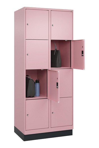 C+P Schließfachschrank Evolo PLUS, mit Sockel, 8 Fächer, 1950x800x500mm, 3015/30, 049020-224 S10024