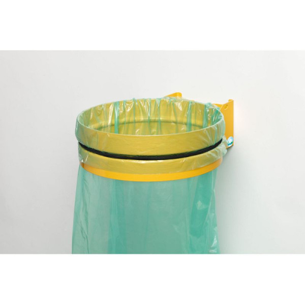 STEIN HGS Müllsackhalter zur Wandbefestigung, Verkehrsgelb, Verkehrsgelb, Müllsackhalter zur Wandbefestigung, 82027.0012