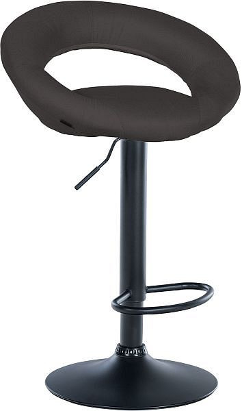 CLP Barhocker Olinda Stoff schwarz, dunkelgrau, 315802