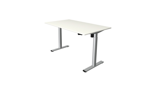 Kerkmann Steh-/Sitztisch Move 1 base 1400 x 800 mm, elektrisch höhenverstellbar von 730-1230 mm, Weiß, 10301010