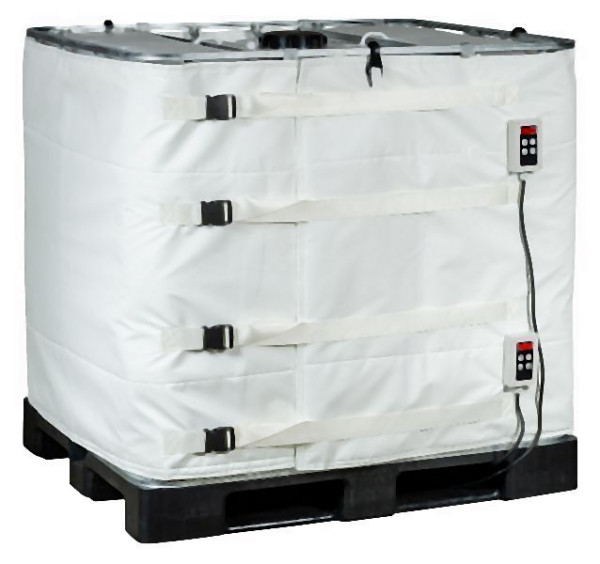 Kuhlmann Electro Heat IBC Heizmantel für 1000L IBC Für Lebensmittel Und Pharmazie mit 2 digitalem Regler (0-90ºC) 230V 2x1000W 4400x1000mm, 20-2797