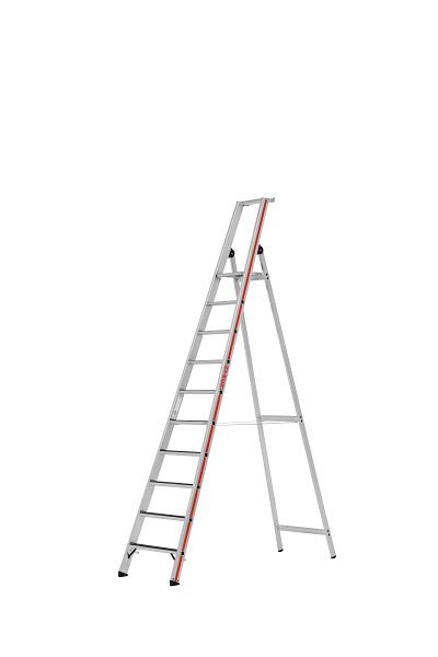 HYMER Stufenstehleiter R13 mit Plattform, einseitig begehbar, 10 Stufen, 862610