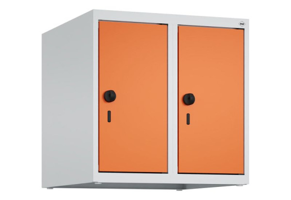 C+P Schrankaufsatz Classic PLUS, Aufsatzschrank, 7035/2004, Drehriegel, 500x500x500mm, 2 Abteile, 080090-29 S10030