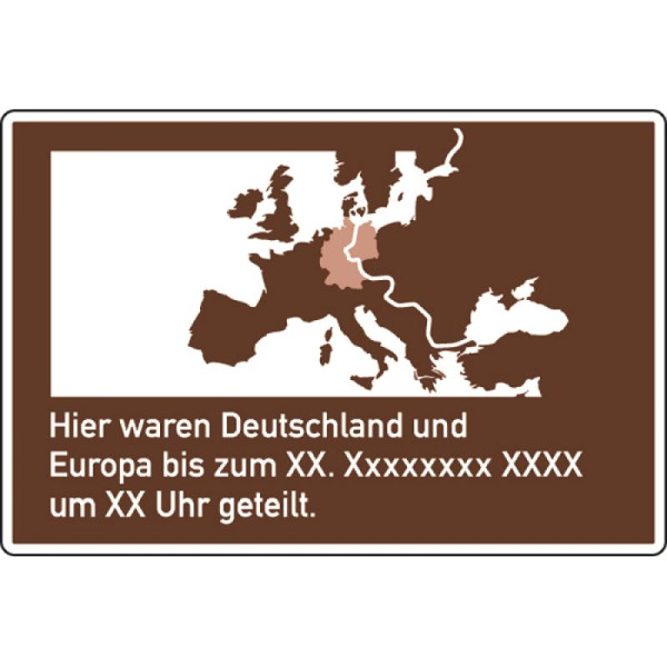 Stein HGS Erinnerungstafel gemäß 'Brocken-Erklärung' Nr. 386.3-50, 3000 x 2000 mm, RA2, 386.3-50-322