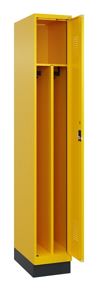 C+P Spind Evolo PLUS, mit Sockel, 1 Abteil, 1950x300x500mm, 1023/1023, Verschluss Zylinderschloss, 049020-10F S10049