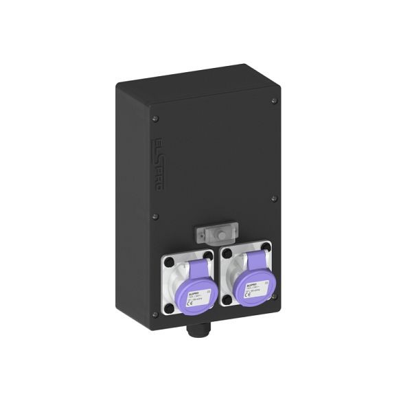 ELSPRO Stationärer Sicherheitstranformator HILDEN, 350 VA, Steckdosen: 2 CEE 24 V 16 A 2 p, 3388161