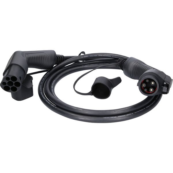 KS Tools Ladekabel, gerade, Typ 2 / Typ 1, 7,4 kw, 230 v, 32 a, 3 Meter, 117.7125
