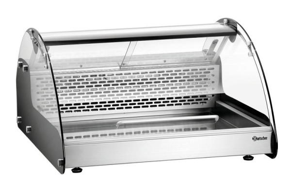 Bartscher Kühlvitrine 105, Material: Edelstahl, Glas, 700256, 4015613842912