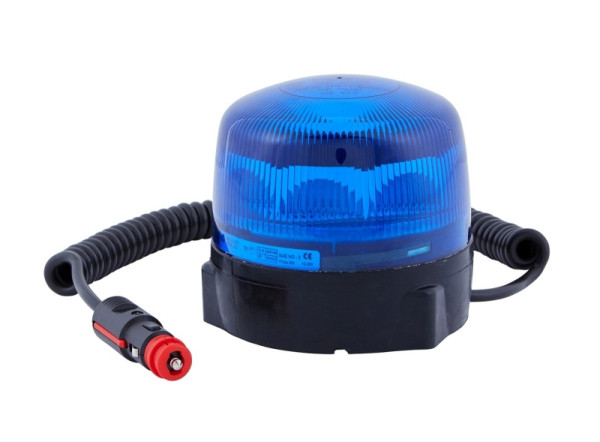 HELLA LED-Rundumkennleuchte - RotaLED - 12/24V - blau - Magnetbefestigung - Kabel: 600mm, 2RL 010 979-121